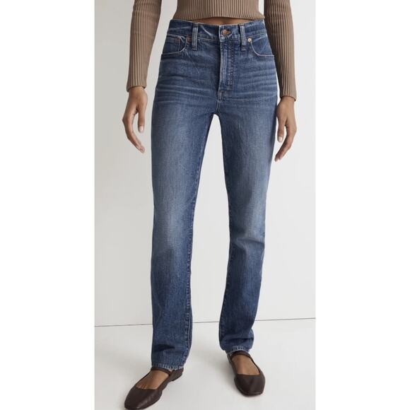 Madewell The Perfect Vintage Jean Medium Wash High Rise Denim Jeans Size 26 - Picture 1 of 10
